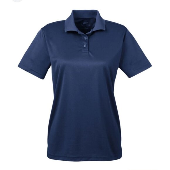 UltraClub Cool & Dry Navy Polo Shirt S  Ladies 100% Polyester - Picture 1 of 6